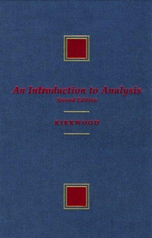 Cover for An introduction to analysis