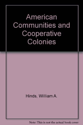 Cover for American communities and co-operative colonies
