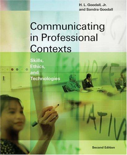 Cover for Communicating in professional contexts