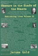 Cover for Obscure in the Shade of the Giants (Publishing Lives Volume 2)