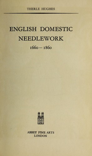 Cover for English domestic needlework