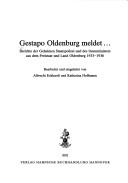 Cover for Deutschland (Deutsches Reich): Geheime Staatspolizei: Staatspolizeiamt Oldenburg
