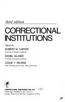 Cover for Correctional institutions