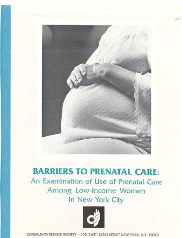 Cover for Barriers to prenatal care