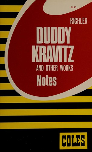 Cover for The apprenticeship of Duddy Kravitz and other works