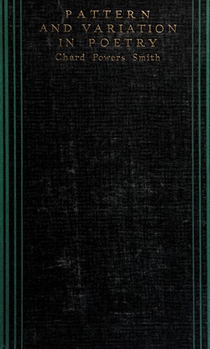 Cover for Pattern and variation in poetry