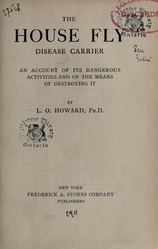 Cover for The house fly, disease carrier