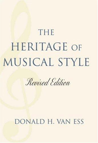 Cover for The Heritage of Musical Style