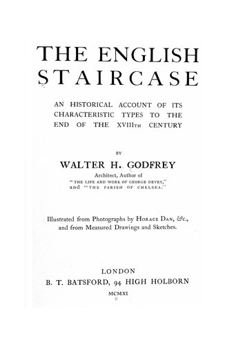 Cover for The English staircase