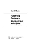 Cover for Applying software engineering principles