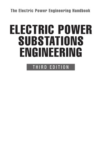Cover for Electric power substations engieering