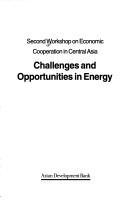 Cover for Challenges and opportunities in energy