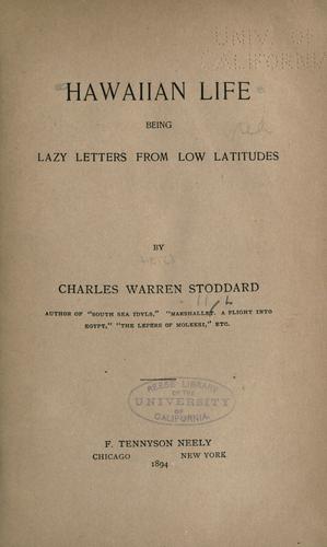 Cover for Hawaiian life
