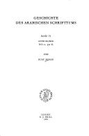 Cover for Astronomie (Geschichte Des Arabischen Schrifttums)