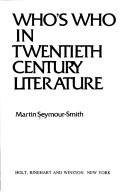 Cover for Who's who in twentieth-century literature