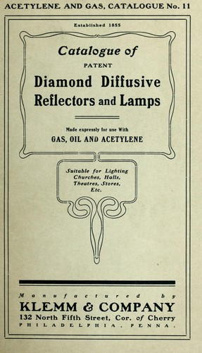 Cover for Catalogue of patent diamond diffusive reflectors and lamps