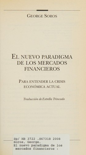 Cover for El nuevo paradigma de los mercados financieros