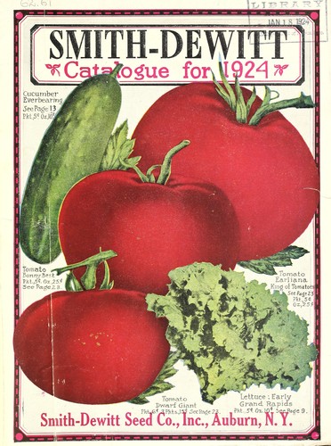 Cover for Smith-Dewitt catalogue for 1924