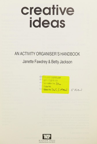 Cover for Creative Ideas