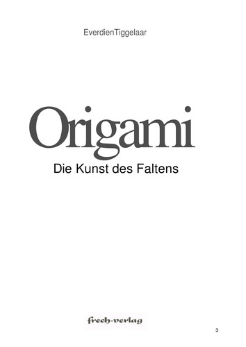 Cover for Origami