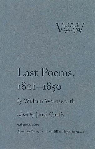 Cover for Last poems, 1821-1850
