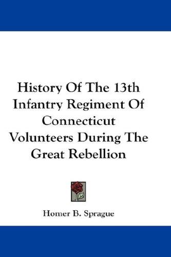 Cover for History Of The 13th Infantry Regiment Of Connecticut Volunteers During The Great Rebellion