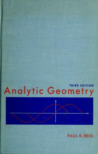 Cover for Analytic geometry