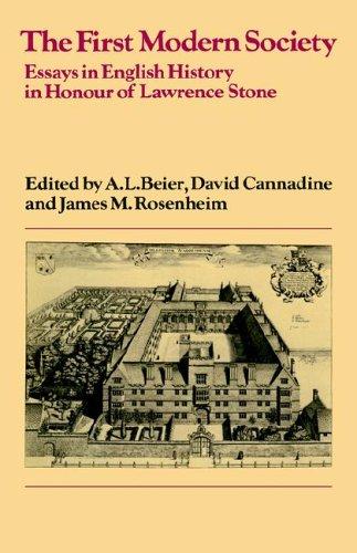 Cover for The First Modern Society