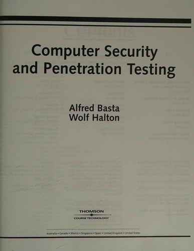 Cover for Computer security and penetration testing