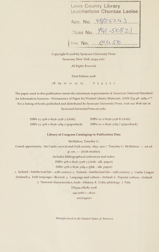Cover for Grand opportunity