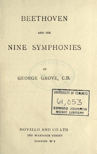 Cover for Beethoven and his nine symphonies.