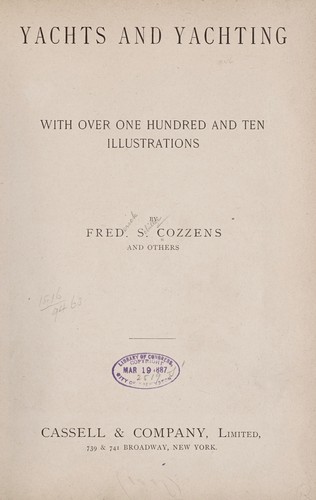 Cover for Yachts and yachting