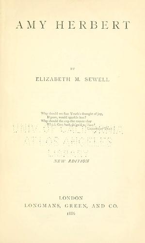 Cover for Amy Herbert