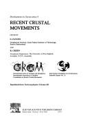 Cover for Recent Crustal Movements (Developments in Geotectonics; V.9)