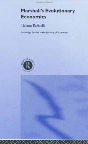 Cover for Marshall's evolutionary economics