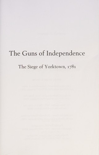 Cover for The guns of independence