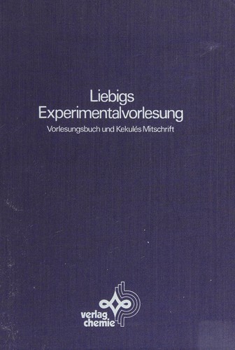 Cover for Liebigs Experimentalvorlesung