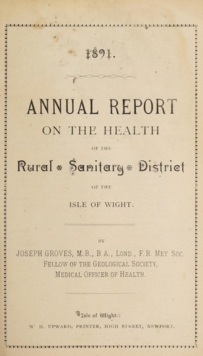 Cover for [Report 1891]