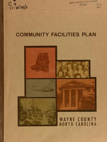 Cover for Community facilities plan, Wayne County, North Carolina