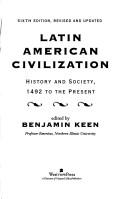 Cover for Latin American civilization