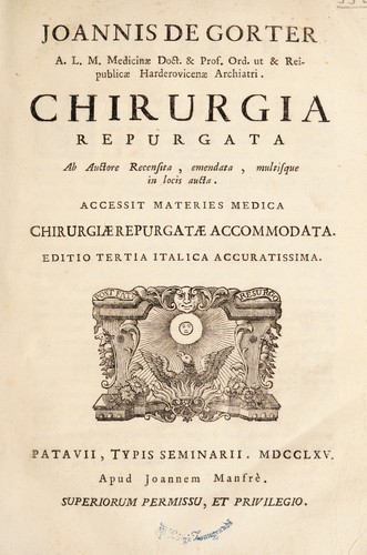 Cover for Chirurgia repurgata
