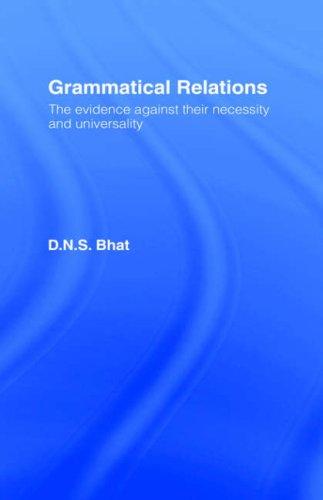 Cover for Grammatical relations