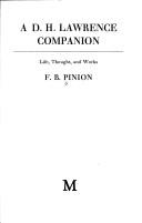 Cover for A D. H. Lawrence companion