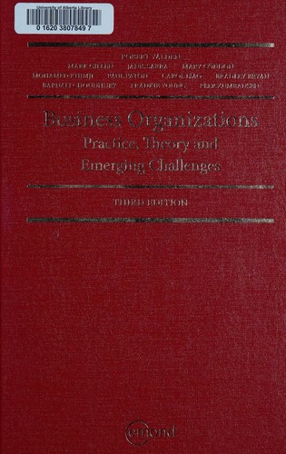 Cover for Business organizations