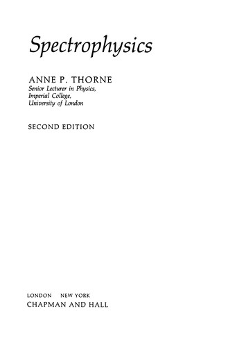 Cover for Spectrophysics