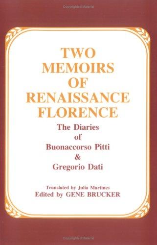 Cover for Two Memoirs of Renaissance Florence