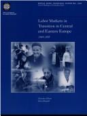 Cover for Labor markets in transition in Central and Eastern Europe, 1989-1995