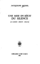 Cover for Une mise en récit du silence