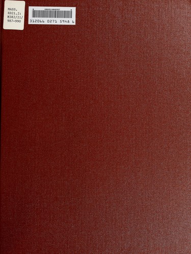 Cover for Massachusetts basic skills tests ... results