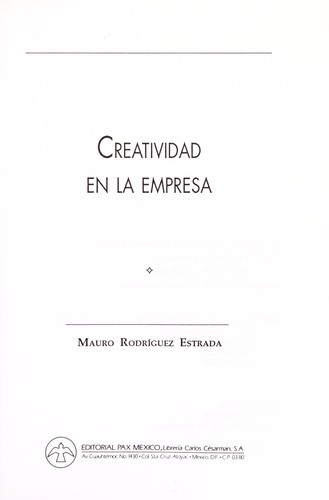 Cover for Creatividad en la empresa